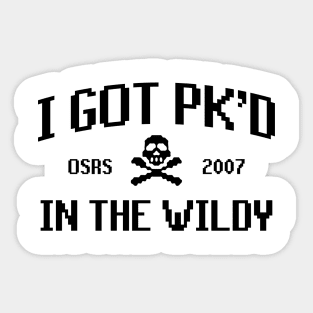 Runescape - PK'd In The Wildy Sticker